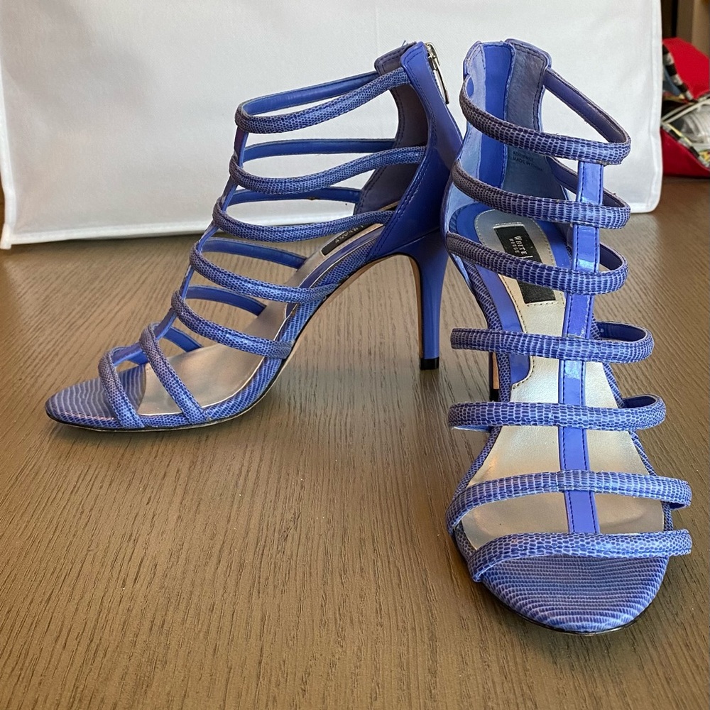 White House Black Market Purple High Heels